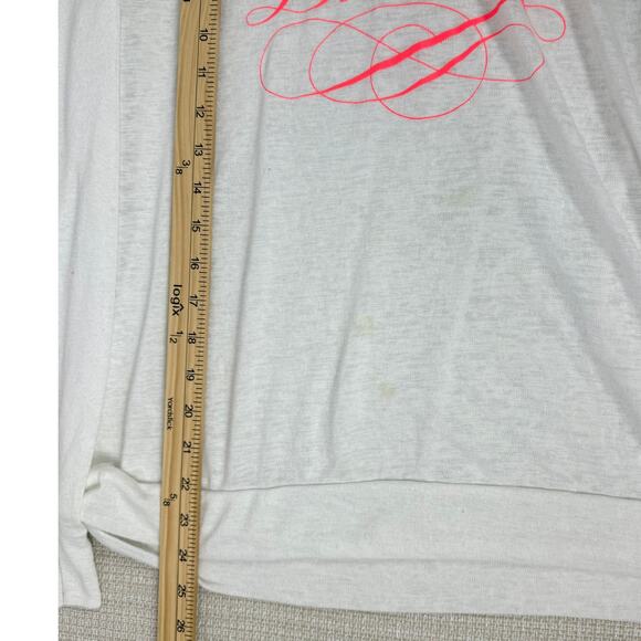 Victoria's Secret Bombshell Burnout Long Sleeve Tee Womens Medium FLAW - Picture 5 of 6